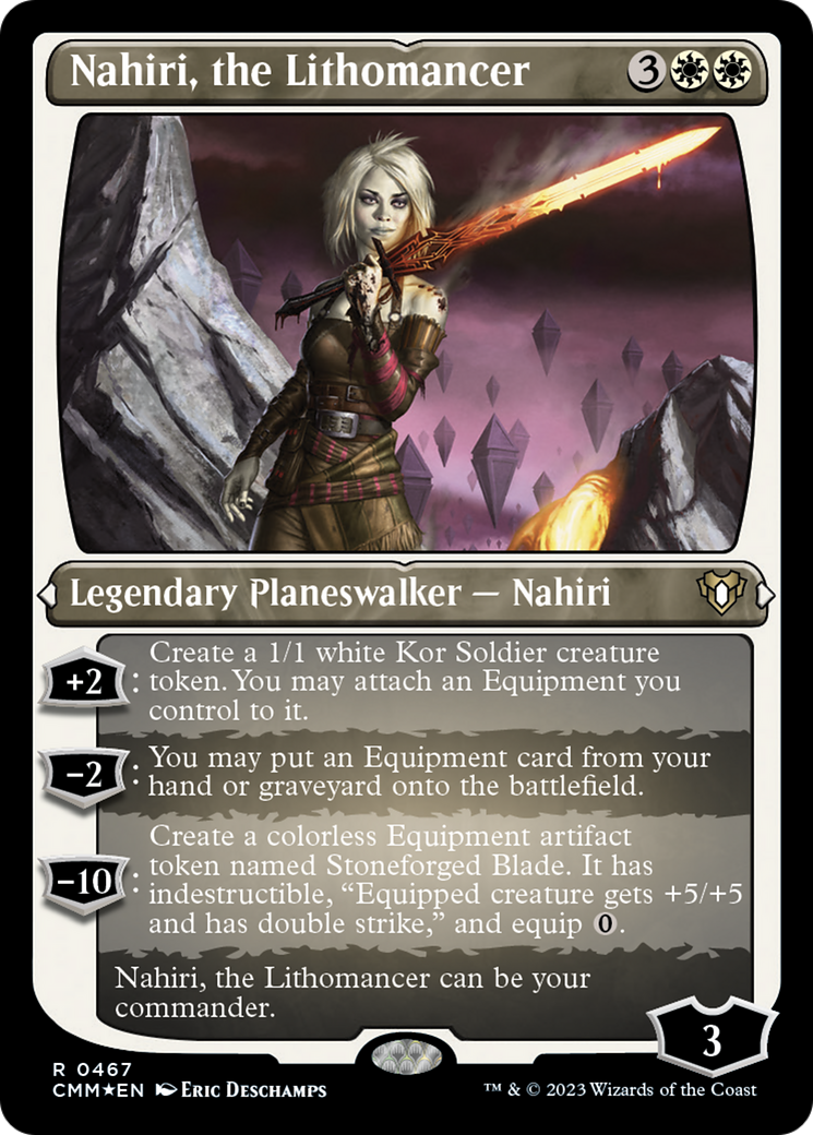 Nahiri, the Lithomancer (Foil Etched) [Commander Masters] | Good Games Modbury