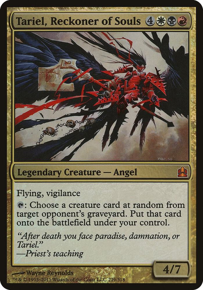 Tariel Reckoner of Souls Commander 229/15 (Oversize Cards)  - Foil | Good Games Modbury