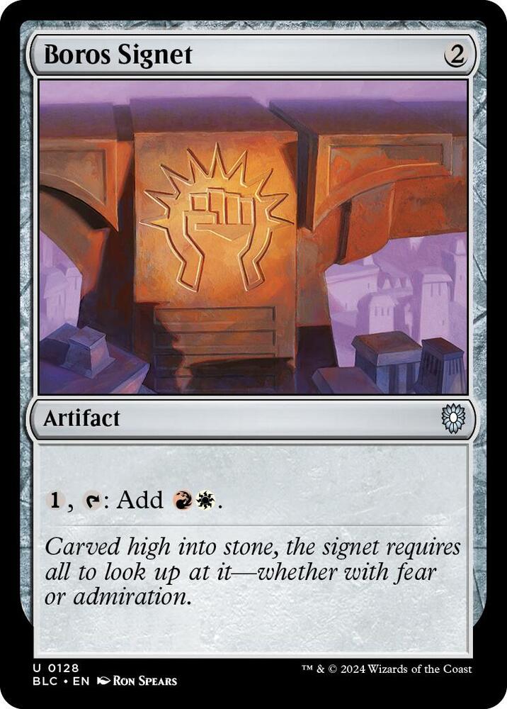 Boros Signet 128 (Commander: Bloomburrow)  | Good Games Modbury