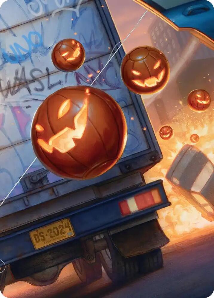 Pumpkin Bombs Art Card  (Art Series: Marvel's Spider-Man)  | Good Games Modbury