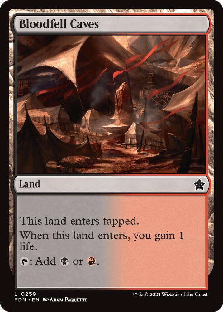 Bloodfell Caves 259/291 (Foundations)  - Foil | Good Games Modbury