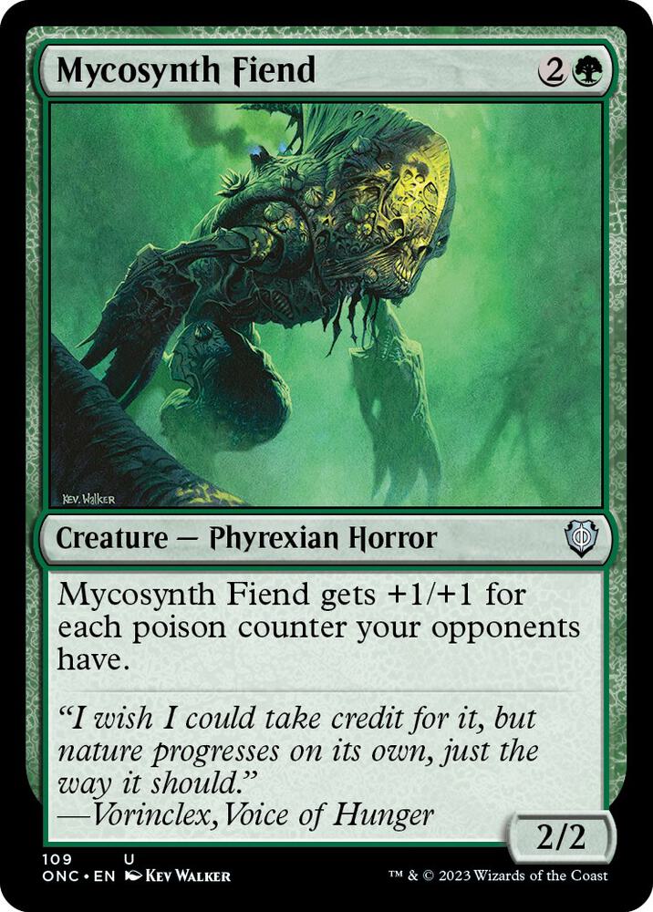 Mycosynth Fiend 109/28 (Commander: Phyrexia: All Will Be One)  | Good Games Modbury