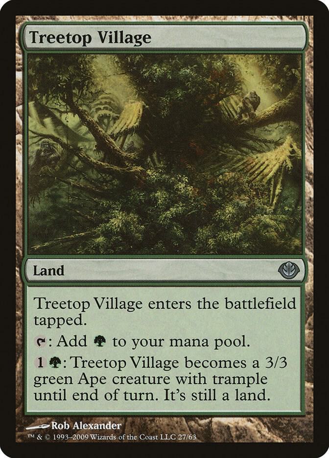 Treetop Village 27/63 (Duel Decks: Garruk vs. Liliana)  | Good Games Modbury