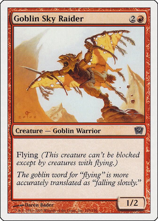 Goblin Sky Raider 195/350 (9th Edition)  | Good Games Modbury