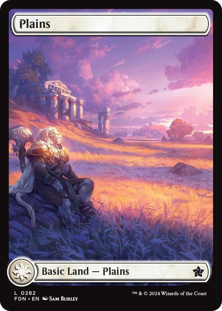 Plains 282/291 (Foundations)  - Foil | Good Games Modbury