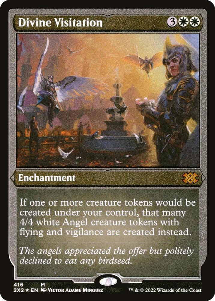Divine Visitation Foil Etched 416 (Double Masters 2022)  - Foil | Good Games Modbury