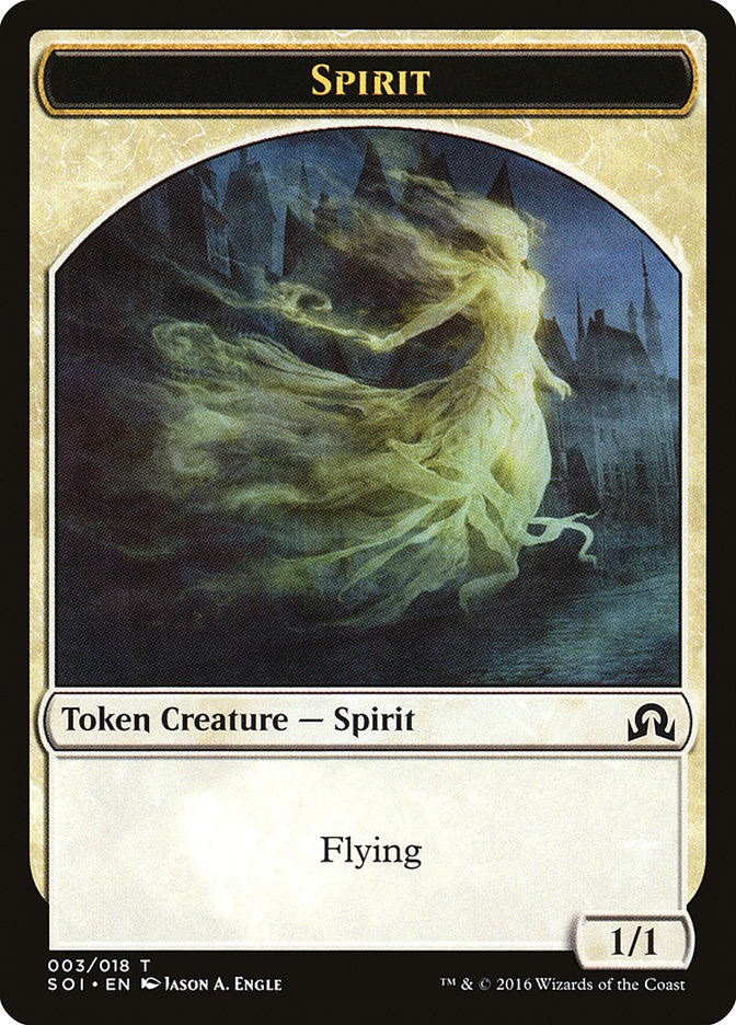 Spirit Token [Shadows over Innistrad Tokens] | Good Games Modbury