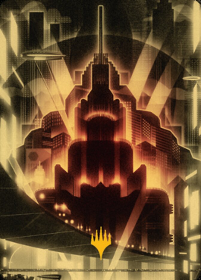 Plains Art Card (Gold-Stamped Signature) [Streets of New Capenna Art Series] | Good Games Modbury