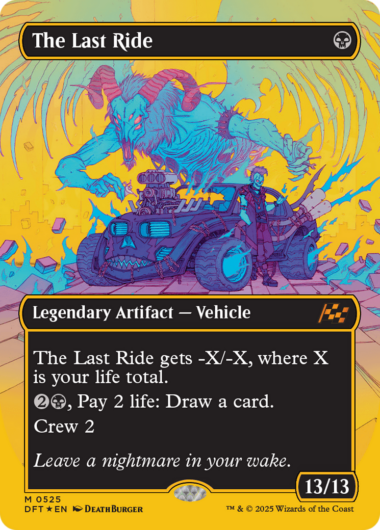 The Last Ride (Borderless) (First-Place Foil) [Aetherdrift] | Good Games Modbury