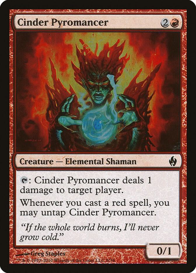 Cinder Pyromancer 9/34 (Premium Deck Series: Fire and Lightning)  - Foil | Good Games Modbury