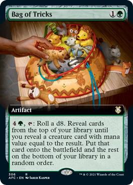 Bag of Tricks Extended Art 306/62 (Commander: Adventures in the Forgotten Realms)  | Good Games Modbury