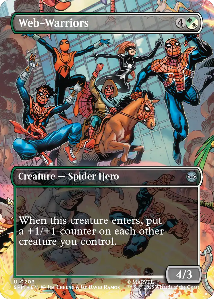 Web-Warriors (Borderless) [Marvel's Spider-Man] | Good Games Modbury