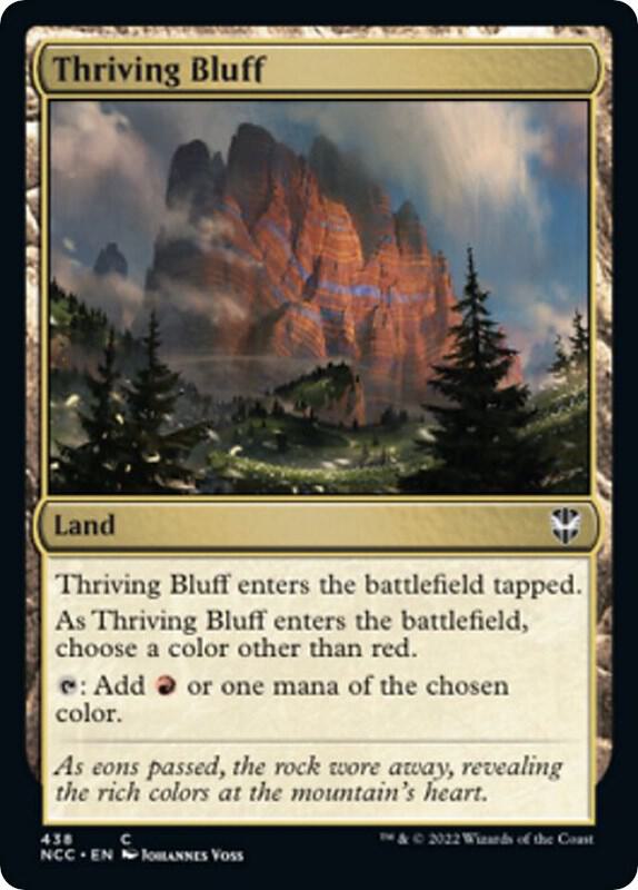 Thriving Bluff 438 (Commander: Streets of New Capenna)  | Good Games Modbury