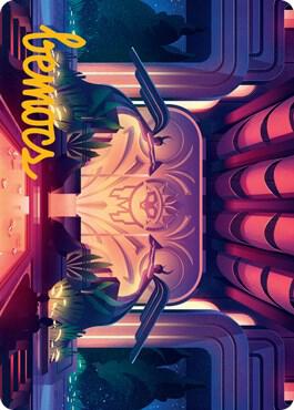 Jetmirs Garden Art Card 77 81 Gold Stamped Signature 77 (Art Series: Streets of New Capenna)  | Good Games Modbury