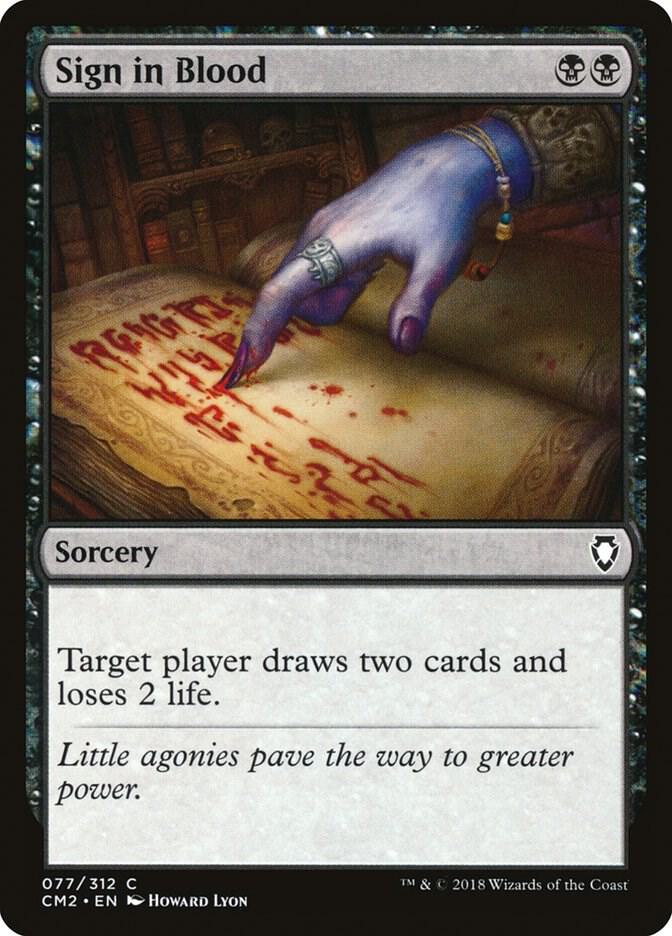 Sign in Blood 77/312 (Commander Anthology Volume II)  | Good Games Modbury