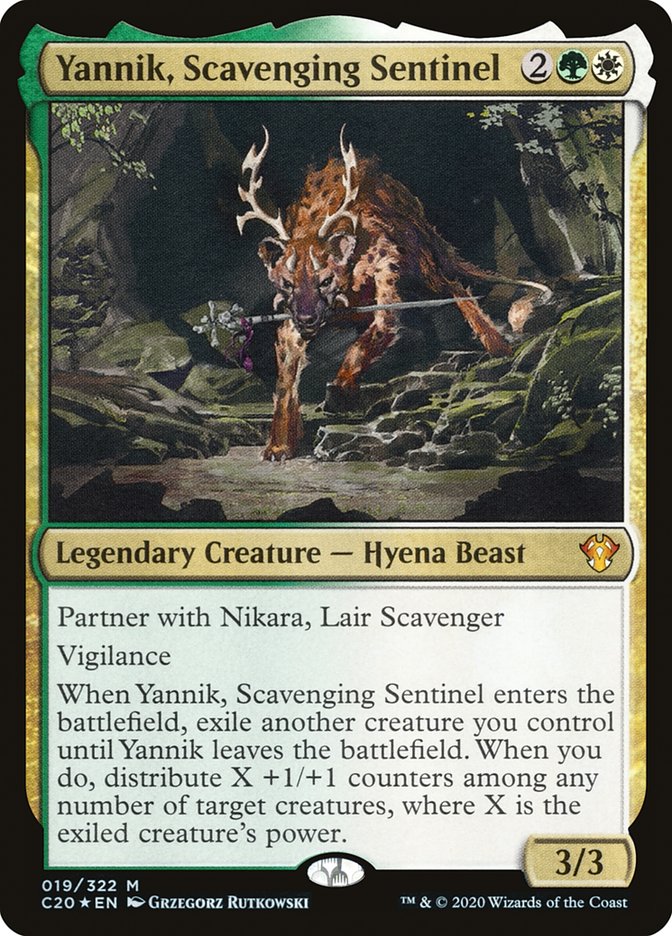 Yannik, Scavenging Sentinel 19/322 (Commander 2020)  - Foil | Good Games Modbury