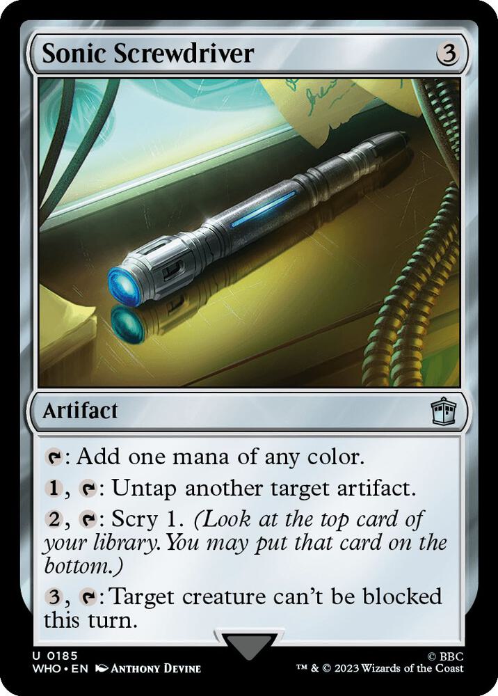 Sonic Screwdriver 185/331 (Universes Beyond: Doctor Who)  - Foil | Good Games Modbury