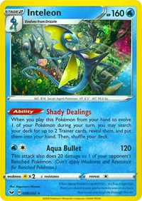 Inteleon (058/202) (Cosmos Holo) [Sword & Shield: Base Set] | Good Games Modbury