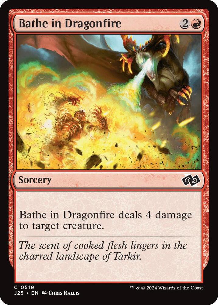 Bathe in Dragonfire 519/779 (Foundations Jumpstart)  | Good Games Modbury