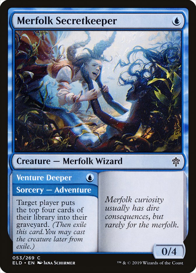 Merfolk Secretkeeper // Venture Deeper 53/269 (Throne of Eldraine)  | Good Games Modbury