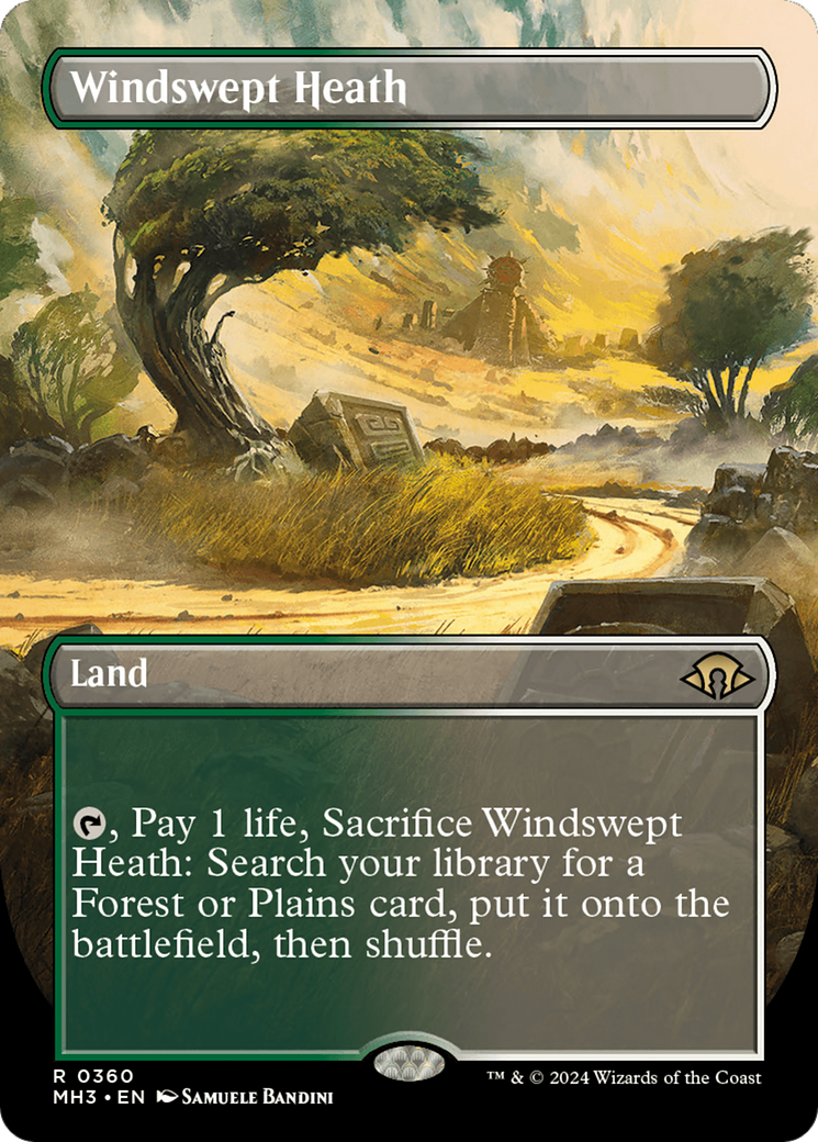 Windswept Heath (Borderless) [Modern Horizons 3] | Good Games Modbury