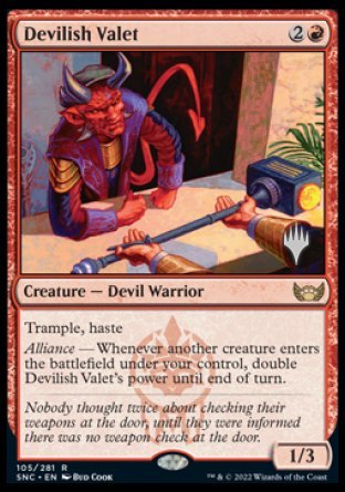 Devilish Valet (Promo Pack) [Streets of New Capenna Promos] | Good Games Modbury