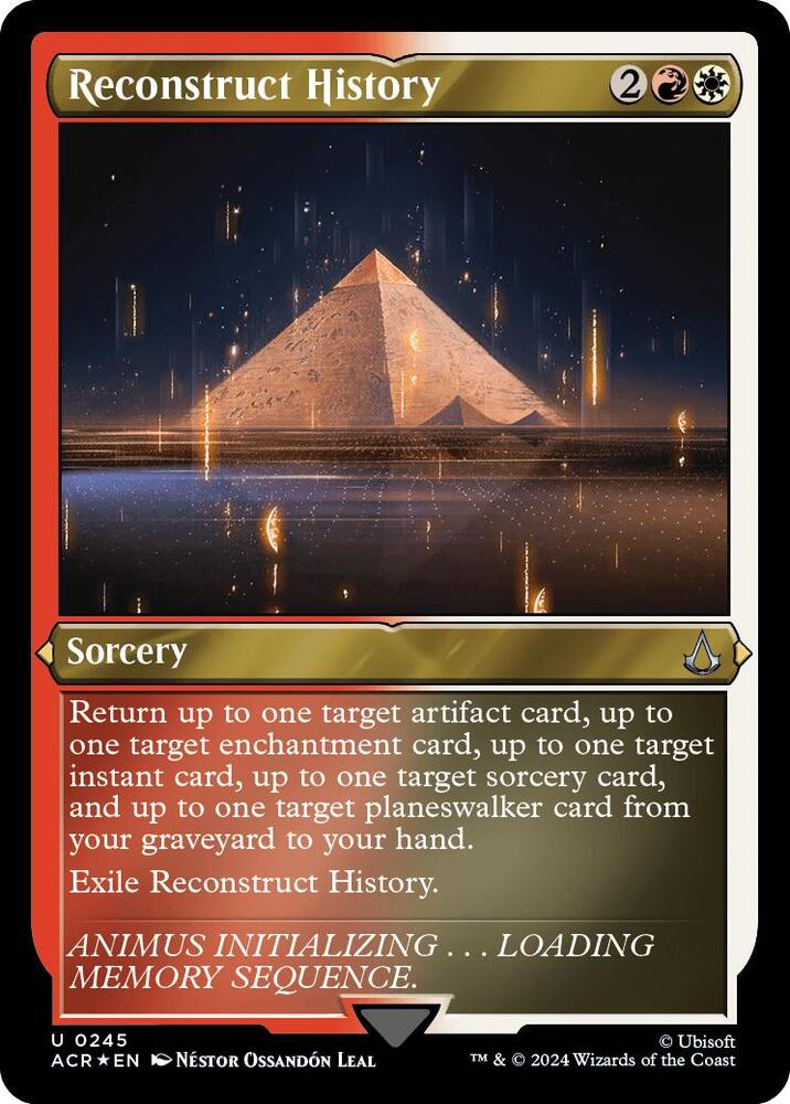 Reconstruct History 245 (Universes Beyond: Assassin's Creed)  - Etched Foil | Good Games Modbury
