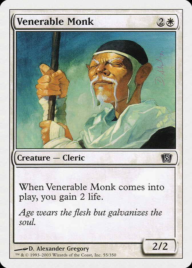 Venerable Monk [Eighth Edition] | Good Games Modbury