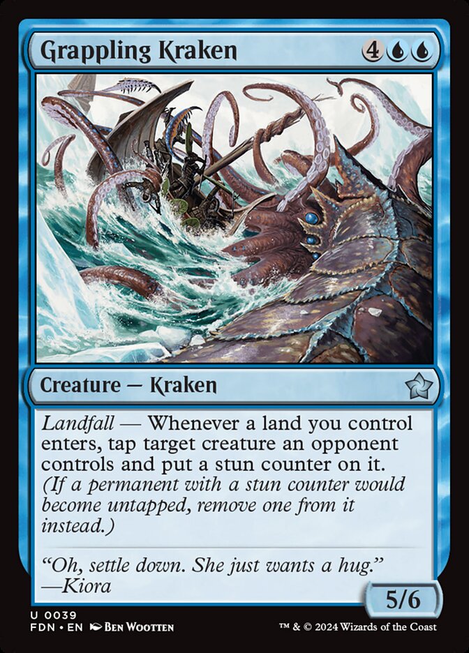 Grappling Kraken 39/291 (Foundations)  - Foil | Good Games Modbury