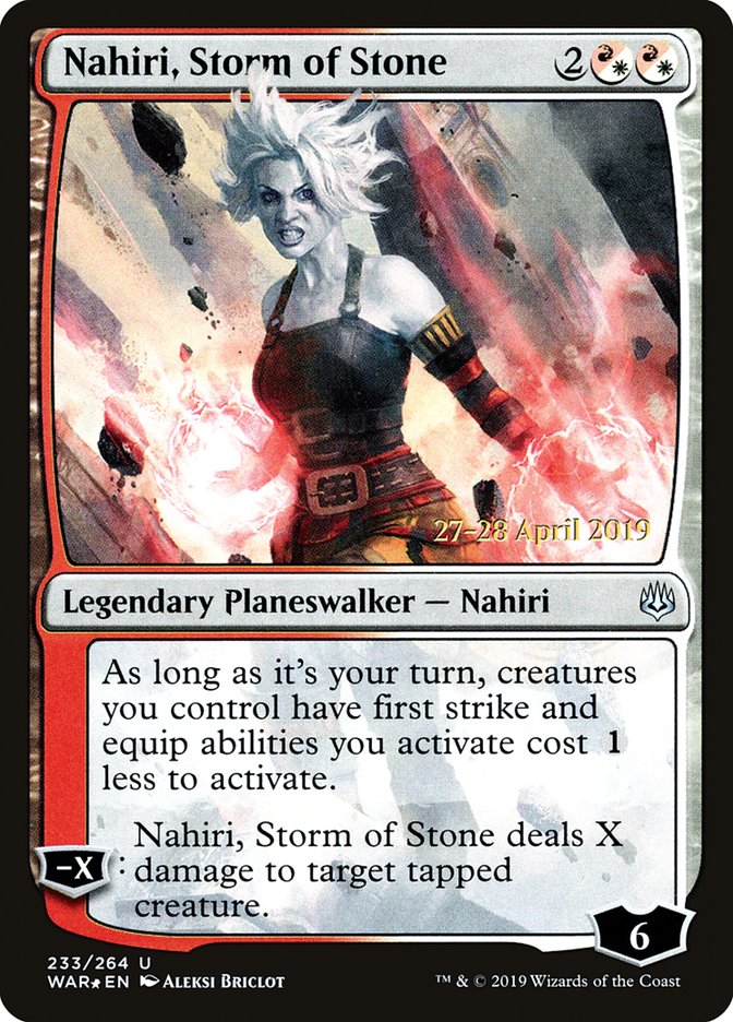 Nahiri, Storm of Stone [War of the Spark Prerelease Promos] | Good Games Modbury