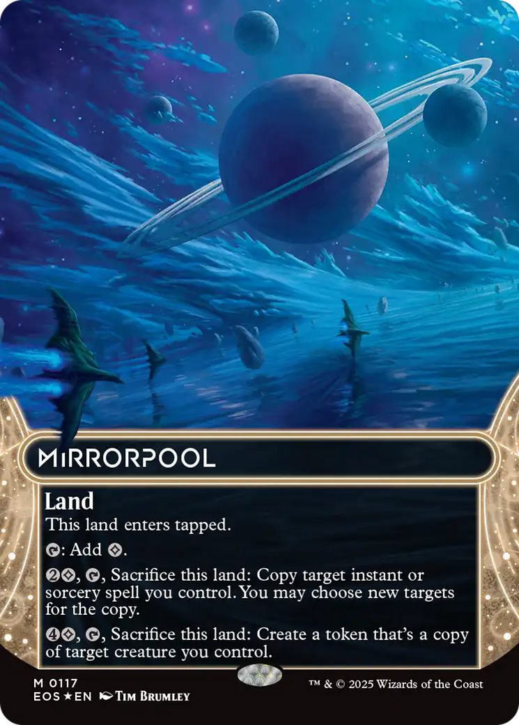 Mirrorpool (0117) (Borderless) (Galaxy Foil) [Edge of Eternities: Stellar Sights] | Good Games Modbury