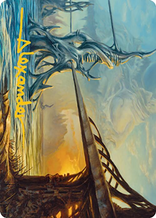 Razortide Bridge Art Card Gold Stamped Signature 76 (Art Series: Modern Horizons 2)  | Good Games Modbury