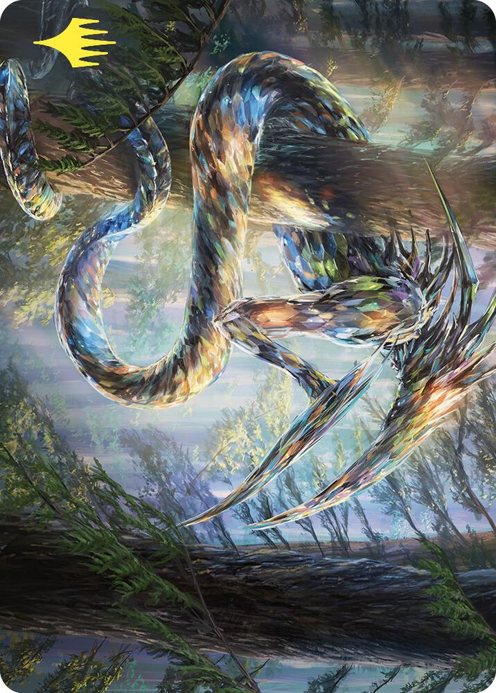 Gemhide Sliver Art Card Gold Stamped 80 (Art Series: Commander Masters)  | Good Games Modbury