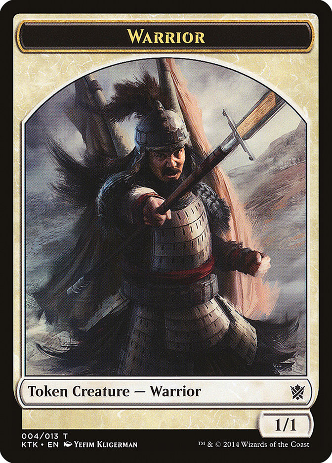 Warrior Token (004/013) [Khans of Tarkir Tokens] | Good Games Modbury