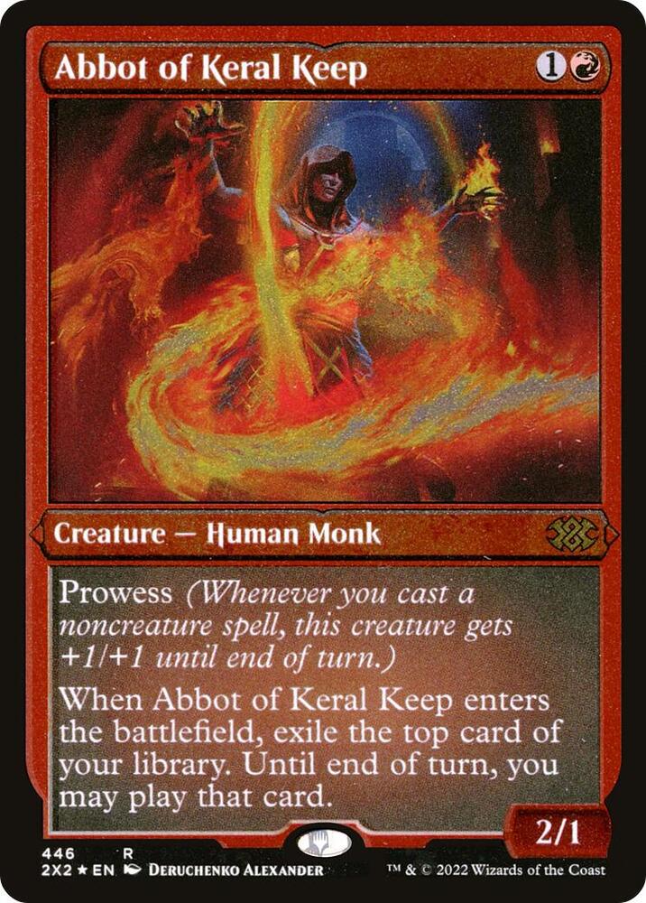 Abbot of Keral Keep 446 (Double Masters 2022)  - Etched Foil | Good Games Modbury