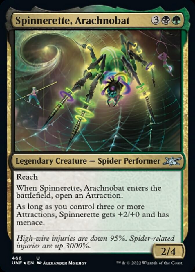 Spinnerette, Arachnobat (Galaxy Foil) [Unfinity] | Good Games Modbury