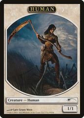 Human // Wolf Double-Sided Token [Friday Night Magic 2012] | Good Games Modbury