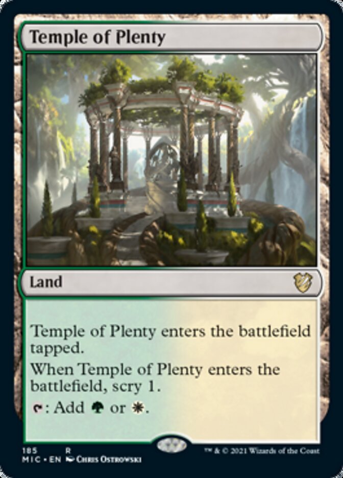 Temple of Plenty [Innistrad: Midnight Hunt Commander] | Good Games Modbury
