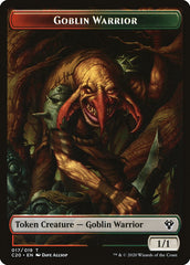 Drake // Goblin Warrior Double-Sided Token [Commander 2020 Tokens] | Good Games Modbury
