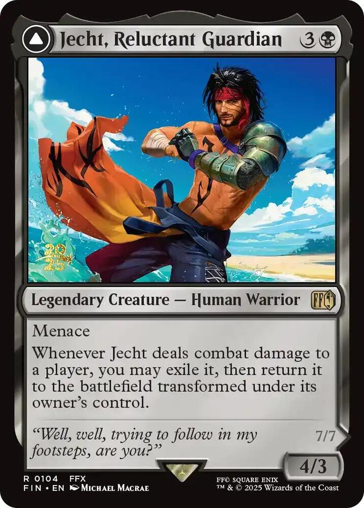 Jecht Reluctant Guardian 104s/116 (Prerelease Cards)  - Foil | Good Games Modbury