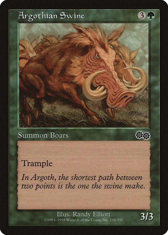 Argothian Swine [Urza's Saga] | Good Games Modbury