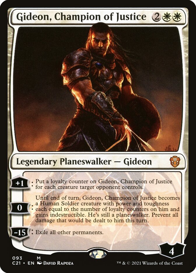 Gideon, Champion of Justice 93/81 (Commander 2021)  | Good Games Modbury