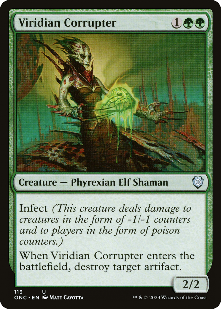 Viridian Corrupter [Phyrexia: All Will Be One Commander] | Good Games Modbury