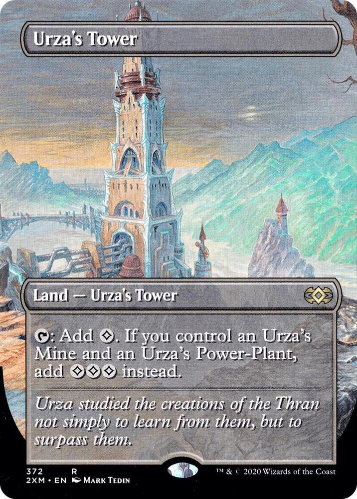 Urza's Tower 372/332 (Double Masters)  - Borderless Foil | Good Games Modbury