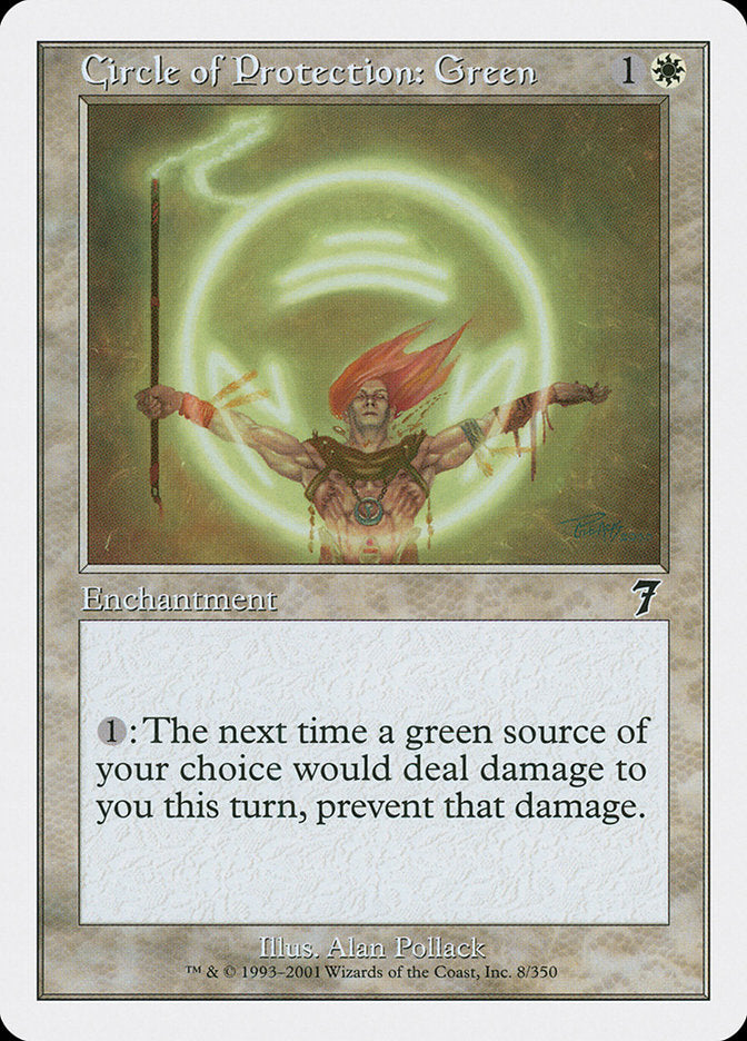 Circle of Protection: Green [Seventh Edition] | Good Games Modbury