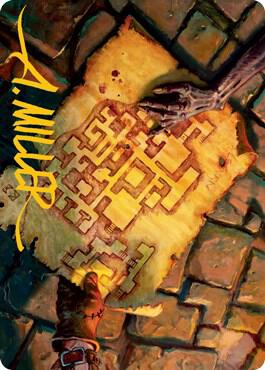 Dungeon Map Art Card Gold Stamped Signature 57 (Art Series: Adventures in the Forgotten Realms)  | Good Games Modbury