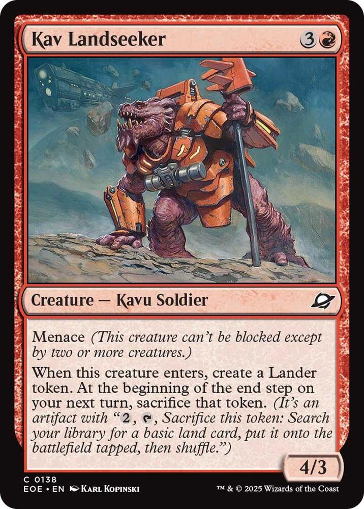 Kav Landseeker 138/276 (Edge of Eternities)  | Good Games Modbury