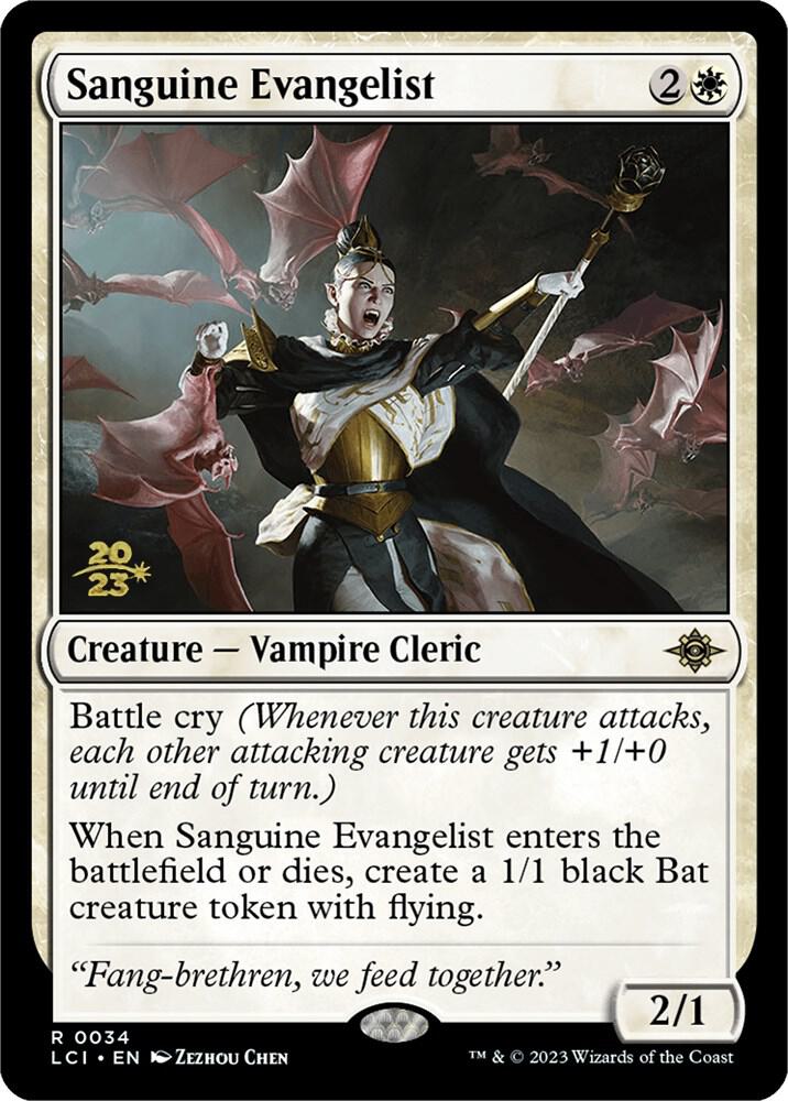 Sanguine Evangelist 34s/138 (Prerelease Cards)  - Foil | Good Games Modbury