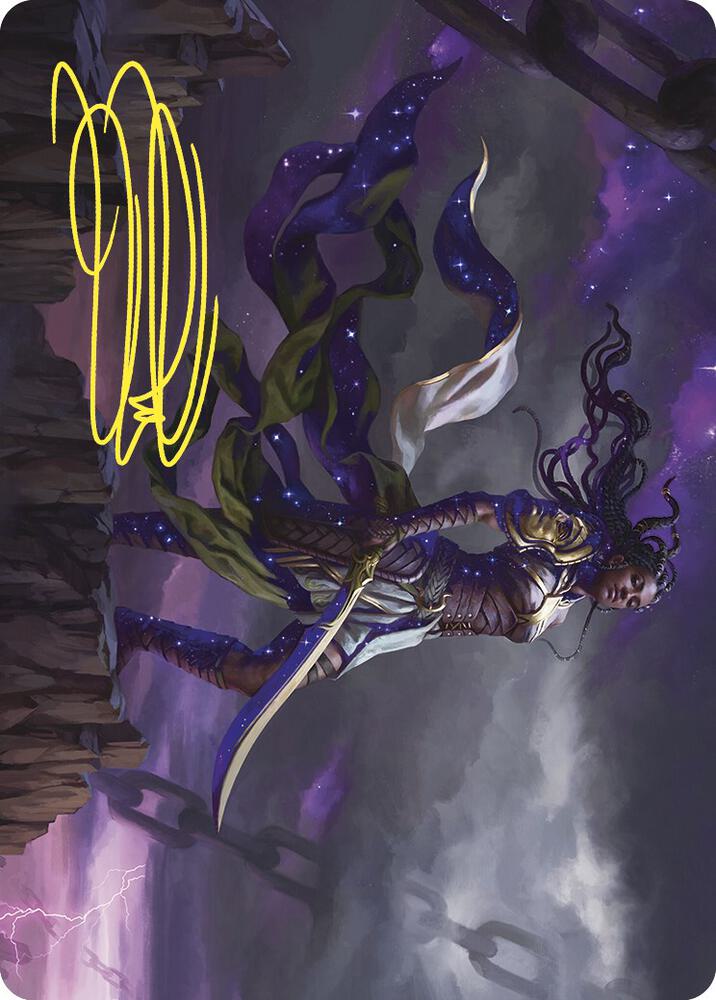 Anikthea Hand of Erebos Art Card Gold Stamped Signature 72 (Art Series: Commander Masters)  | Good Games Modbury