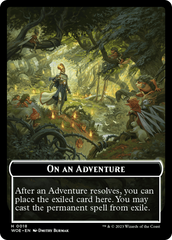 Wicked Role / Cursed Role // Emblem - On An Adventure Double-Sided Token [Wilds of Eldraine Tokens] | Good Games Modbury